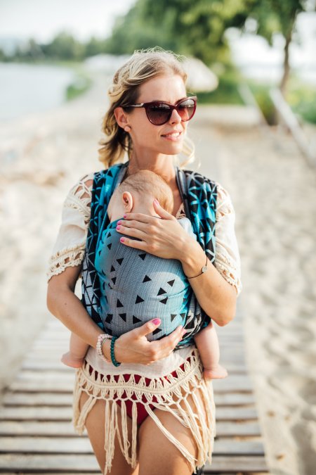 Šatka Be Lenka Triangel - zafír