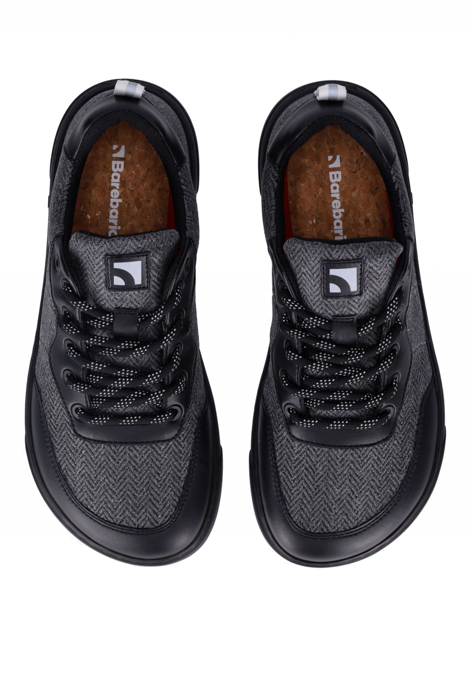 Barefoot Sneakers Barebarics - Kudos - Black & Grey