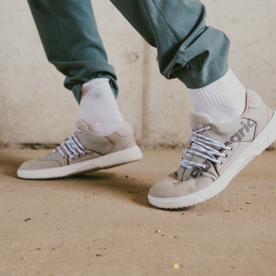 Barefoot Sneakers Barebarics - Vibe - Grey & White