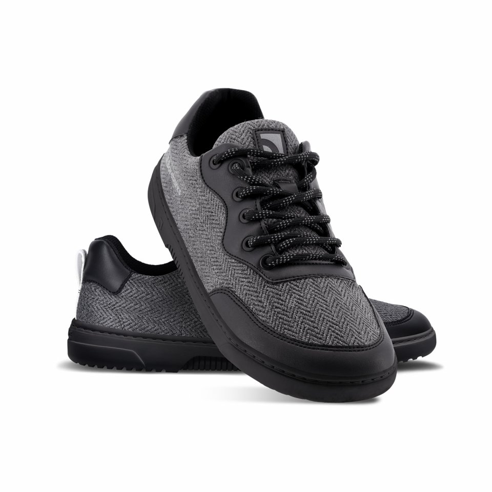 Barefoot Sneakers Barebarics - Kudos - Black & Grey