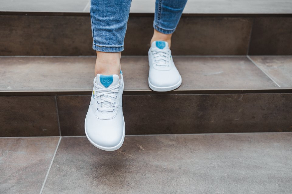 Barefoot Shoes - Be Lenka - Royale - White & Blue