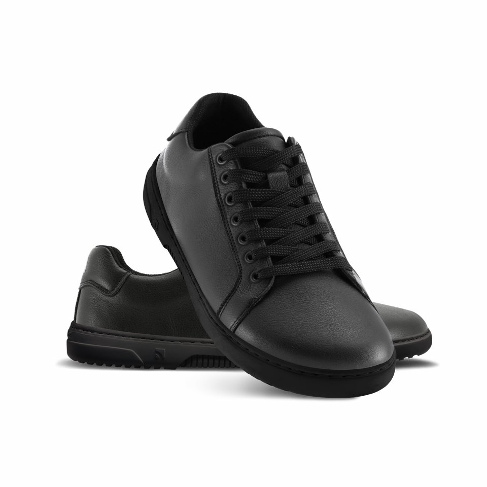 Barefoot Sneakers Barebarics Zoom - All Black - Leather