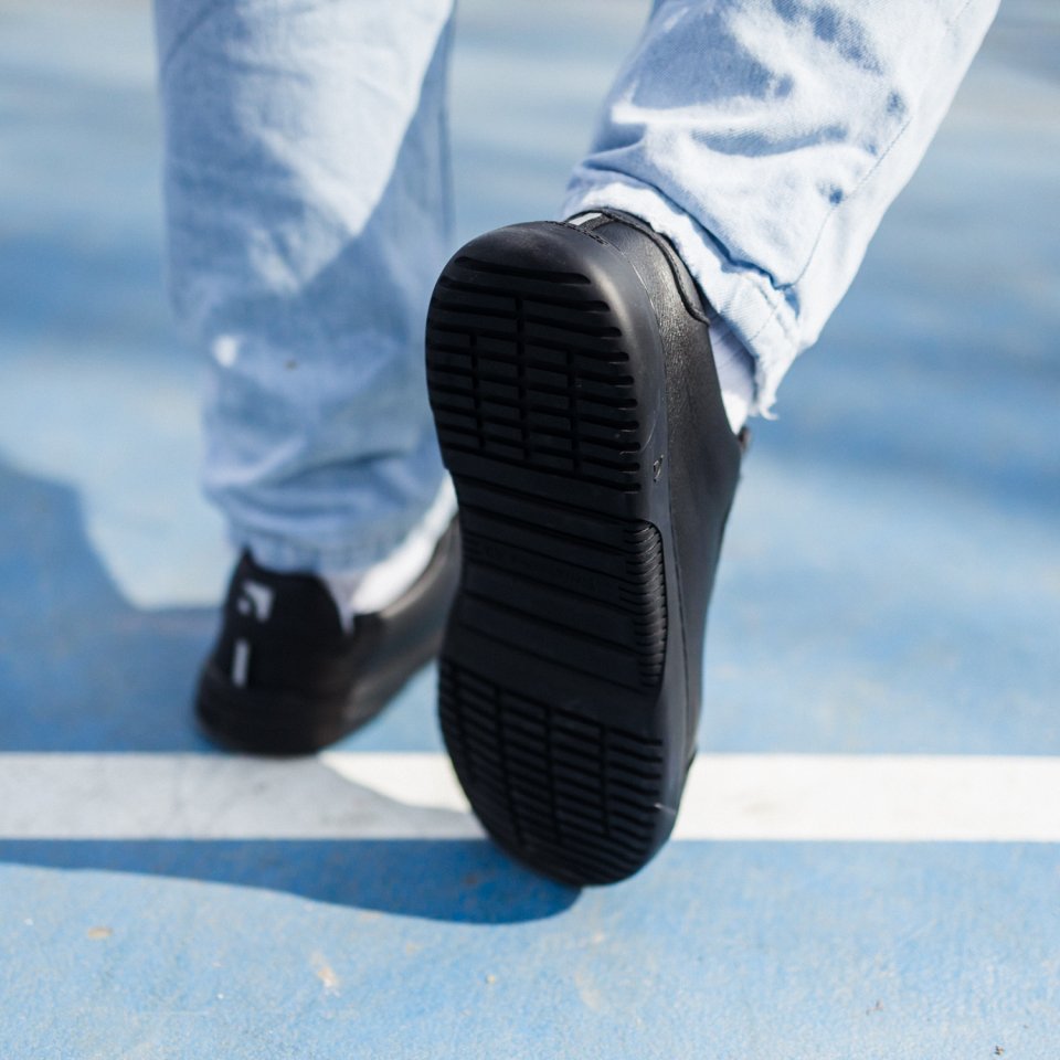 Barefoot Sneakers Barebarics Zoom - All Black - Leather