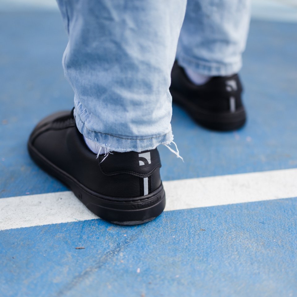 Barefoot Sneakers Barebarics Zoom - All Black - Leather