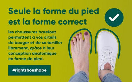 Seule "en forme de pied" est la forme correct. | Be Lenka