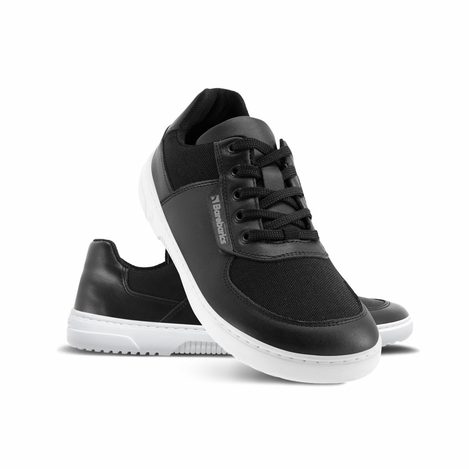 Barefoot Sneakers Barebarics Bravo - Black & White