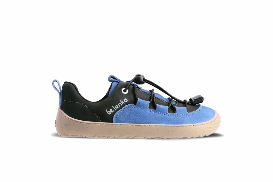 Kinder Barfuß Sneakers Be Lenka Xplorer - Blue & Olive Black