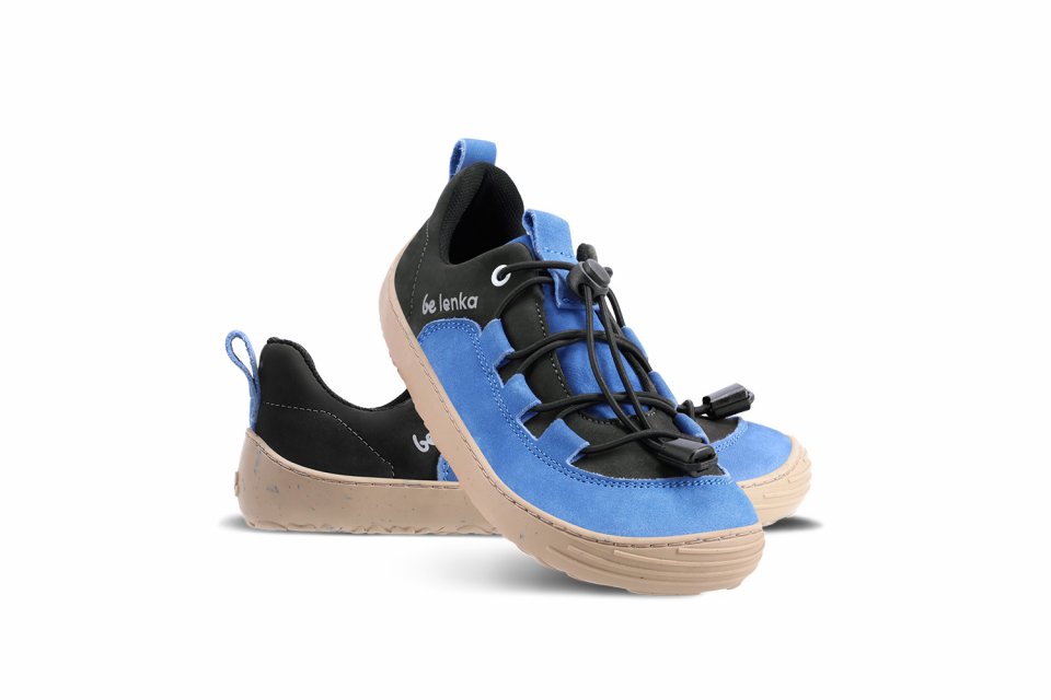 Kinder Barfuß Sneakers Be Lenka Xplorer - Blue & Olive Black