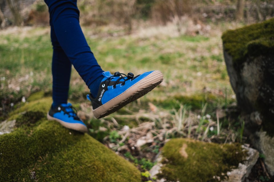 Kinder Barfuß Sneakers Be Lenka Xplorer - Blue & Olive Black
