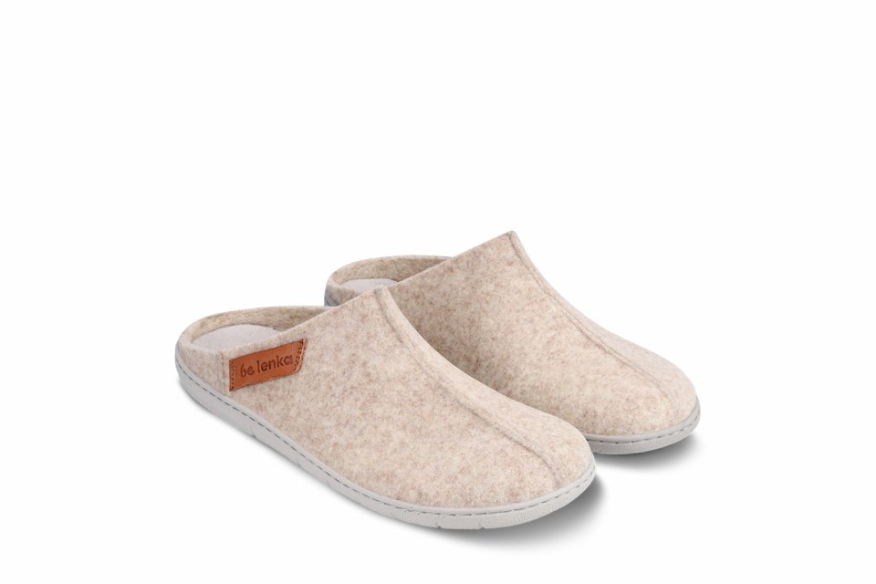 Barefoot pantuflas Be Lenka Chillax - Beige