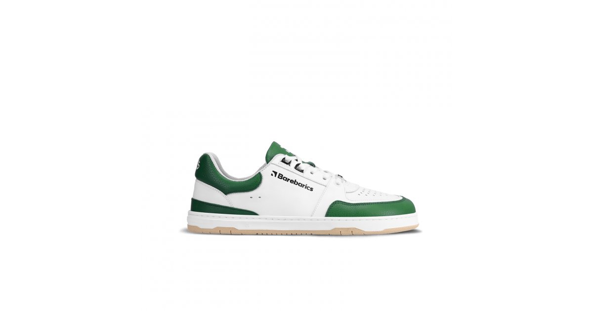 Barebarics Barefoot Sneakers Barebarics Wave - White & Dark Green photo 2