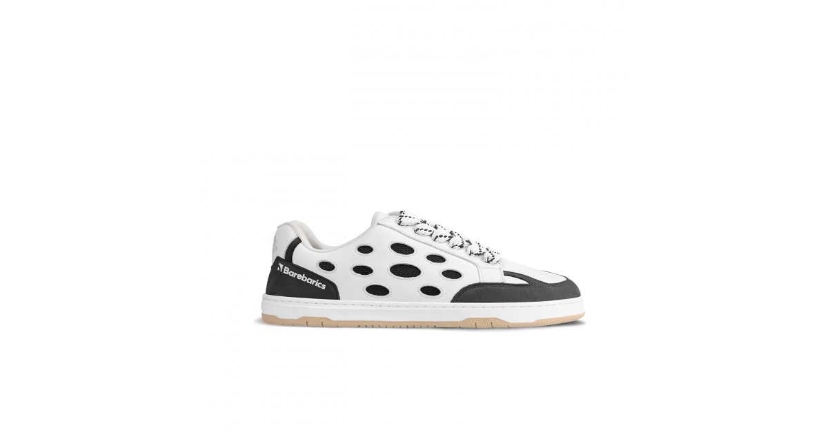 Barebarics Barefoot Sneakers Barebarics Fusion - White & Charcoal photo 2