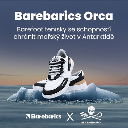 Velikost 38 | Barefoot tenisky Barebarics Revive X Sea Shepherd - Orca | Be Lenka