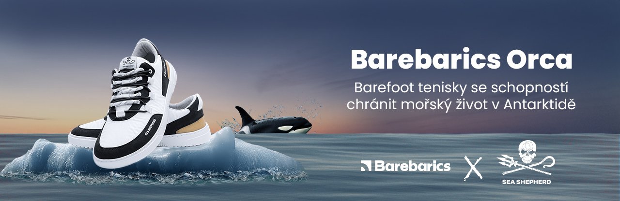 Velikost 38 | Barefoot tenisky Barebarics Revive X Sea Shepherd - Orca | Be Lenka