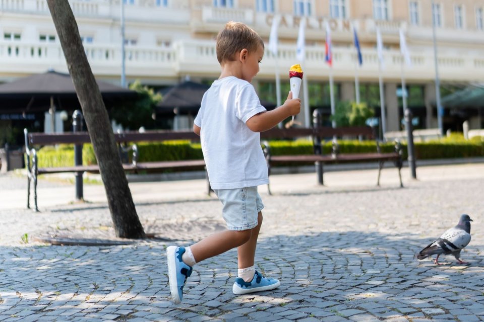 Dziecięce trampki barefoot Be Lenka Gelato - Blue