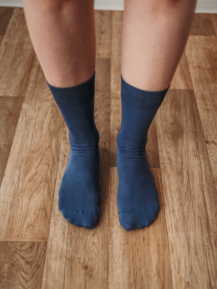 Barefoot Socks - Crew - Essentials - Blue - 3 pack