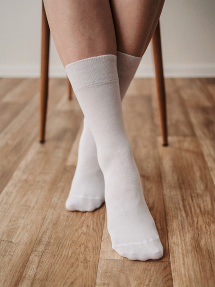 Barefoot Socks - Crew - Essentials – White