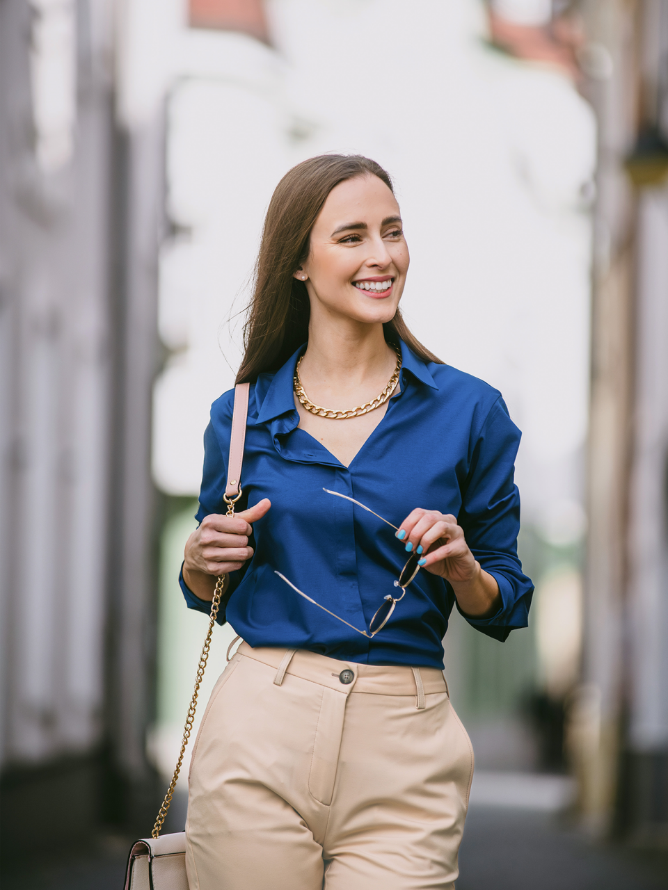 Damenhemd Be Lenka Essentials - Navy