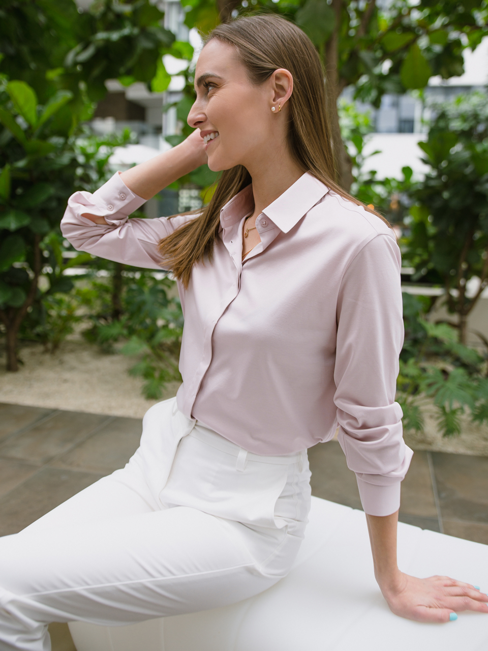 Damenhemd Be Lenka Essentials - Powder Pink