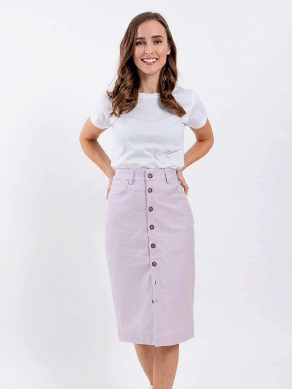 Women's Midi Skirt Be Lenka Essentials - Light Lilac