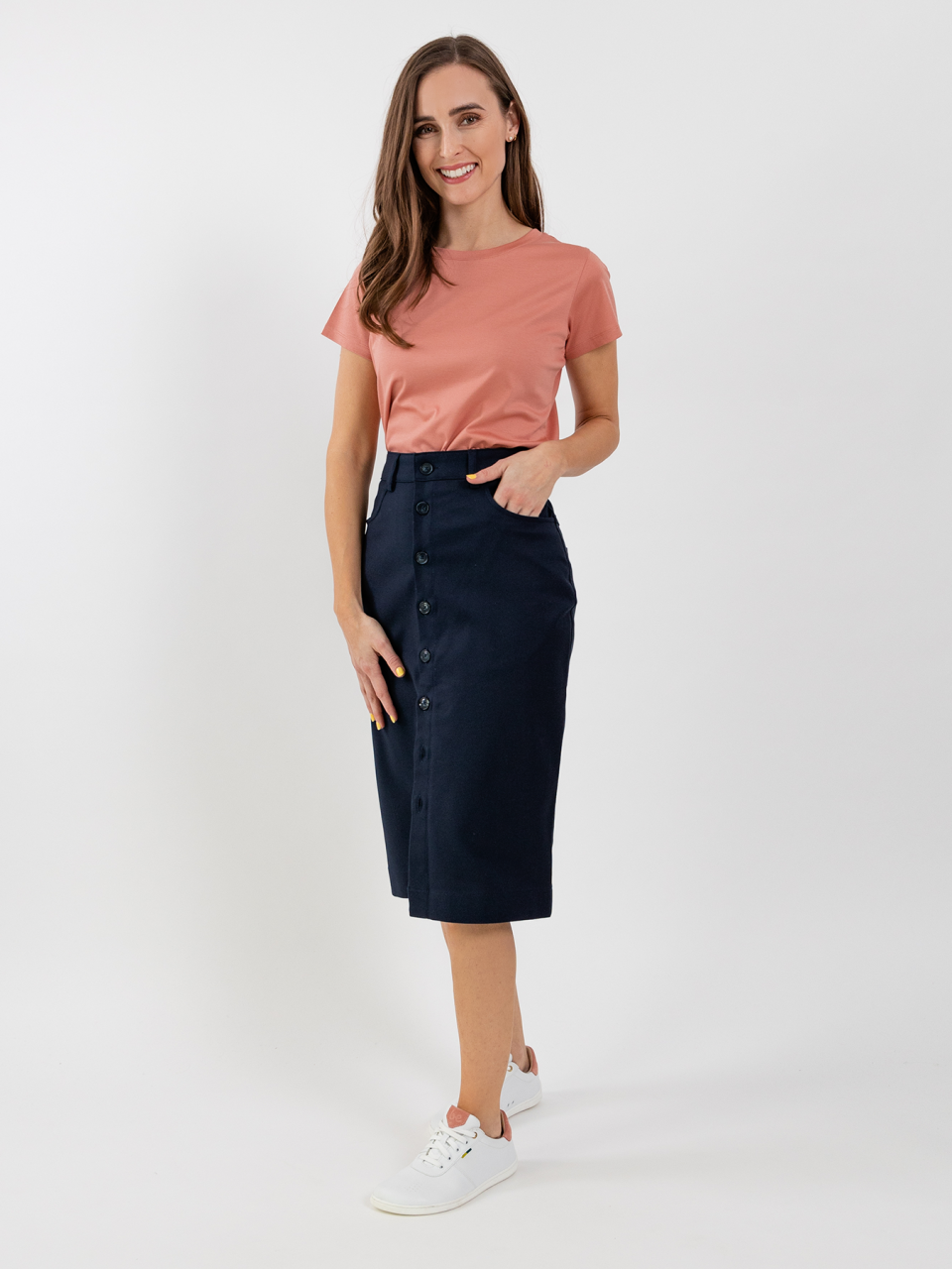 Women's Midi Skirt Be Lenka Essentials - Navy