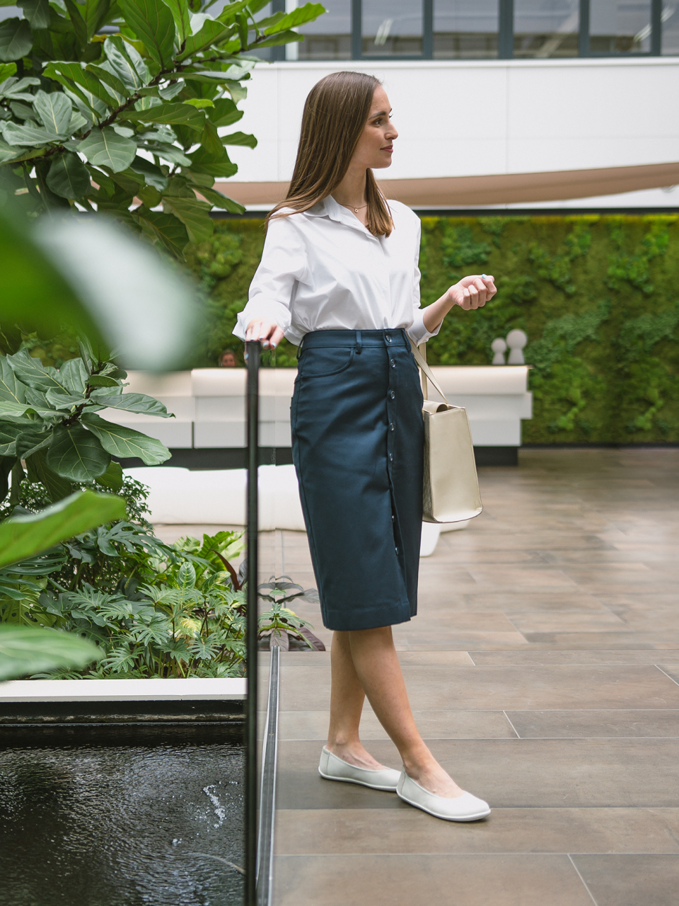 Women's Midi Skirt Be Lenka Essentials - Navy