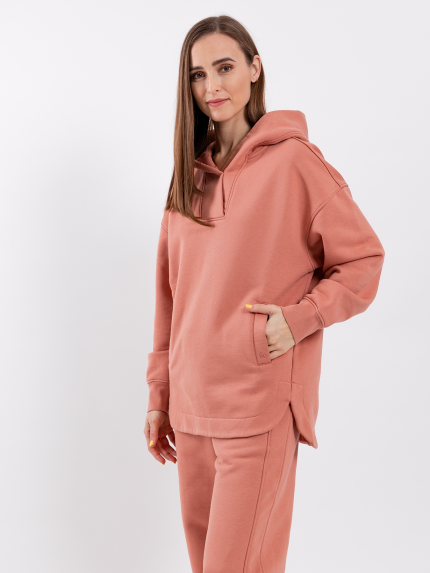 Damen-Hoodie mit Kapuze Be Lenka Essentials - Salmon Pink