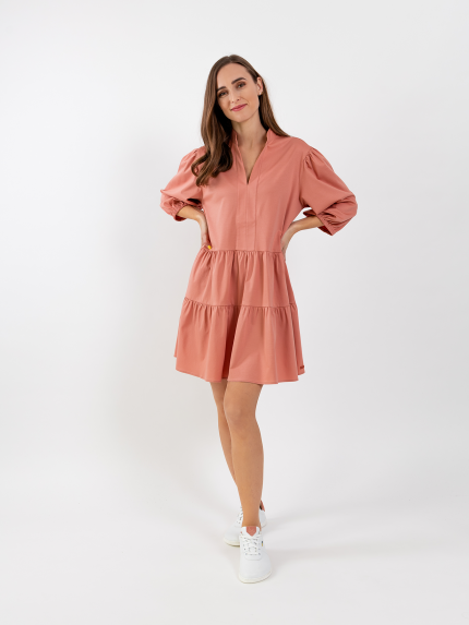 Damen Hemdblusenkleid Be Lenka Essentials - Salmon Pink