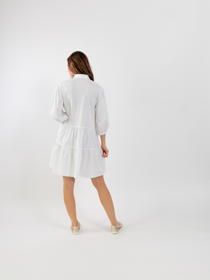 Damen Hemdblusenkleid Be Lenka Essentials - White