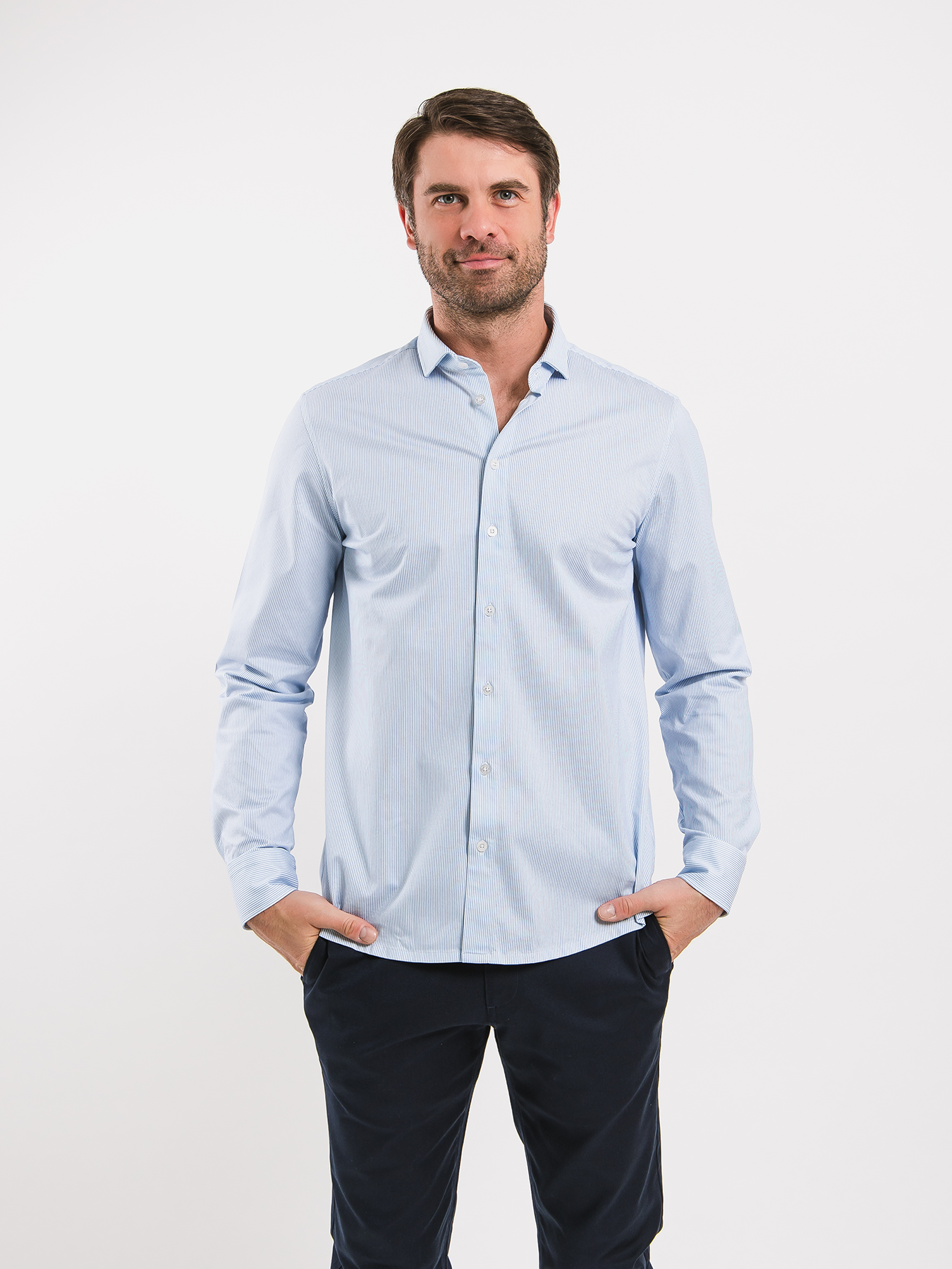 Men’s Shirt Regular Be Lenka Essentials - Blue and White