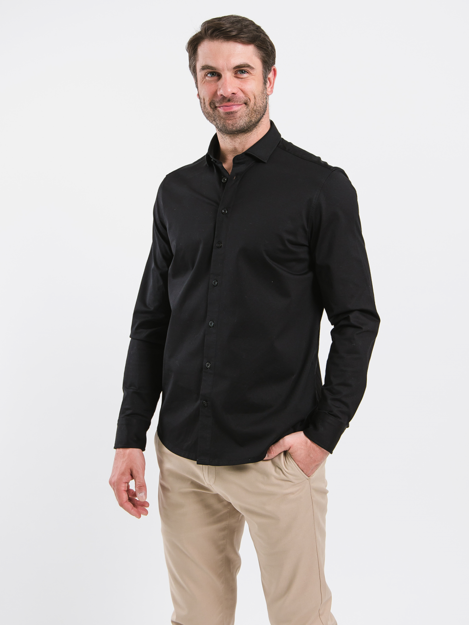 Men’s Shirt Regular Be Lenka Essentials - Jet Black