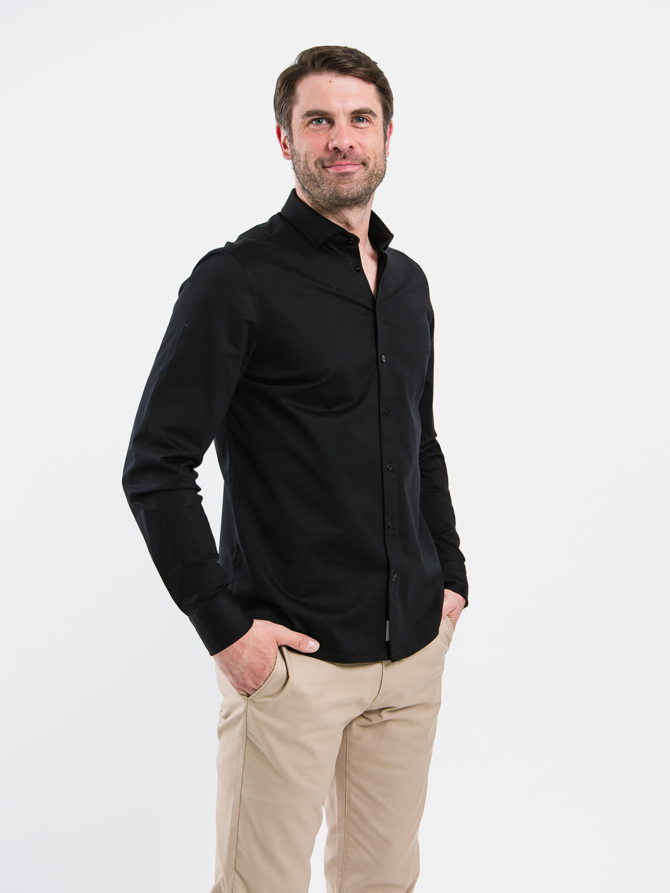 Men’s Shirt Regular Be Lenka Essentials - Jet Black