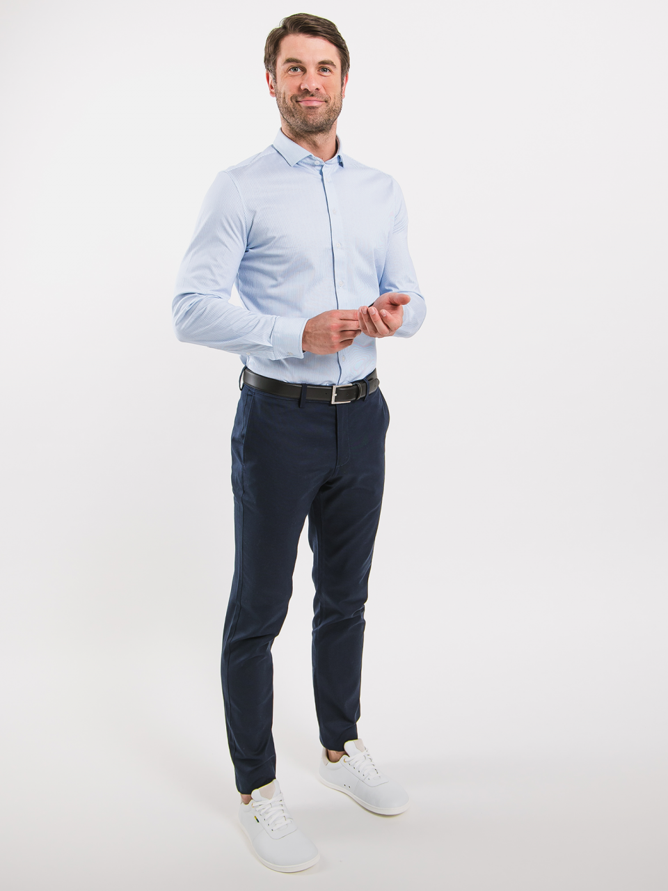 Men’s Shirt Slim Be Lenka Essentials - Blue and White