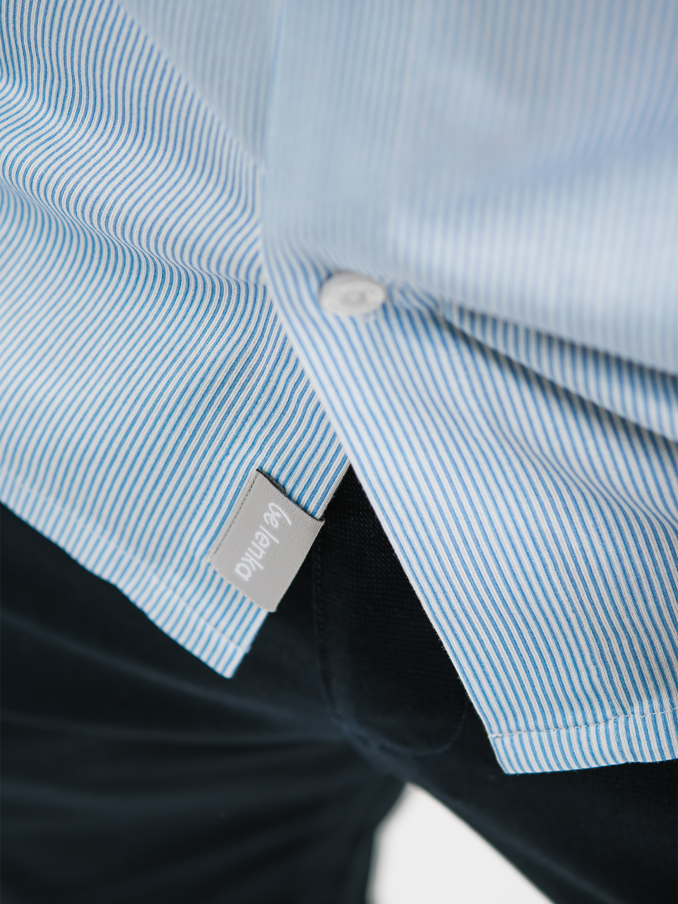 Men’s Shirt Slim Be Lenka Essentials - Blue and White