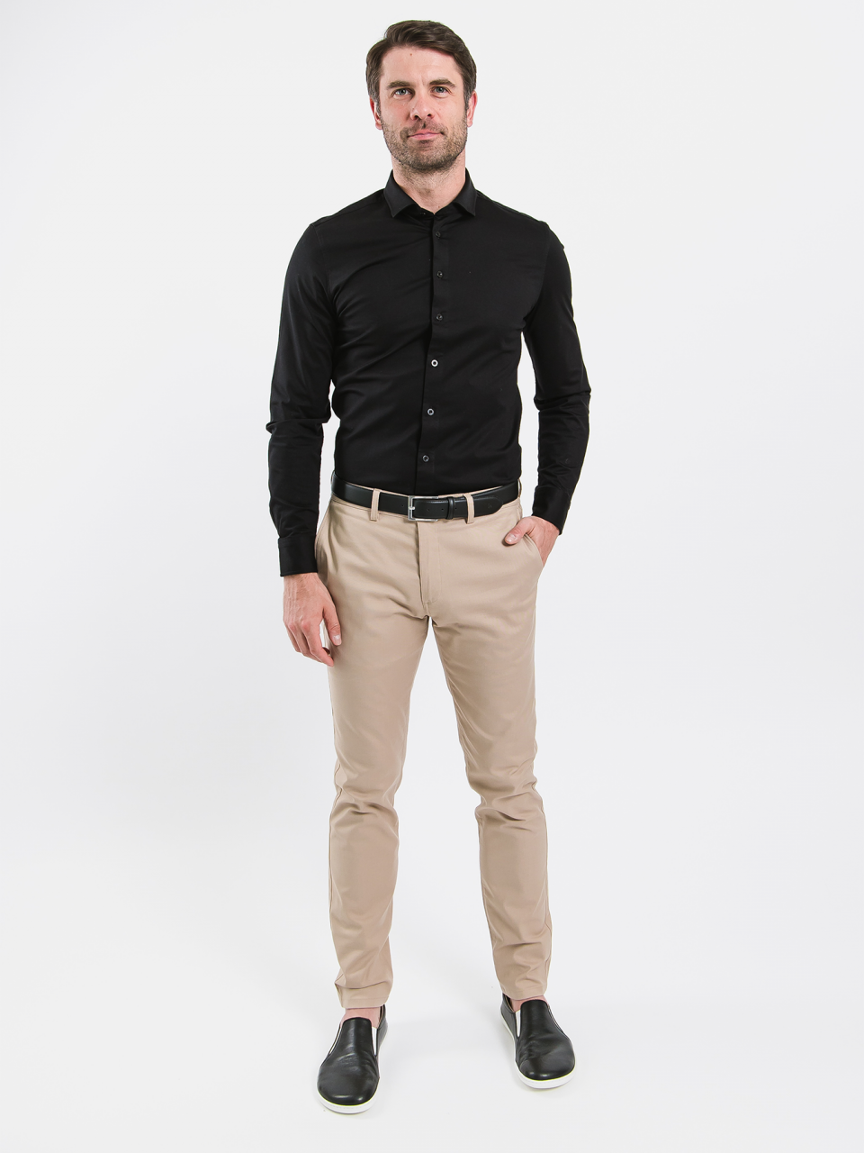 Men’s Shirt Slim Be Lenka Essentials - Jet Black