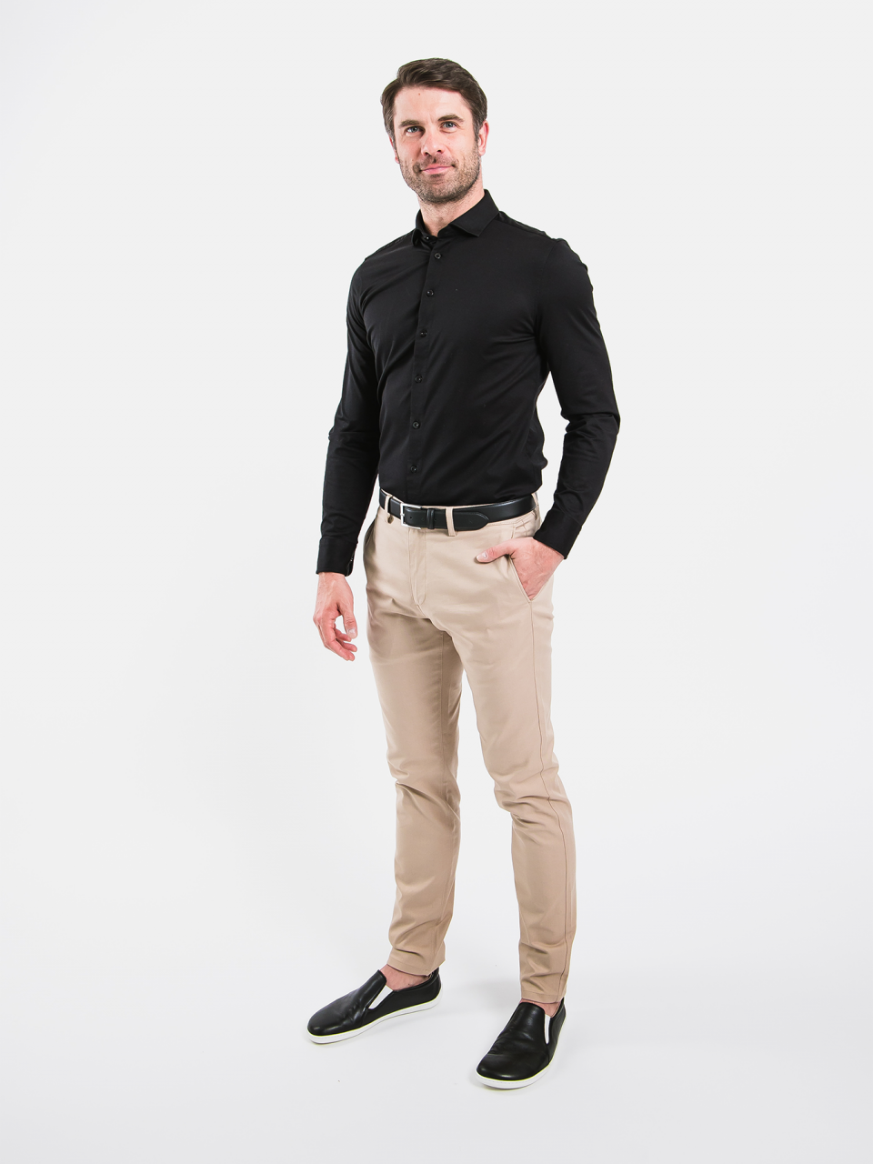 Men’s Shirt Slim Be Lenka Essentials - Jet Black