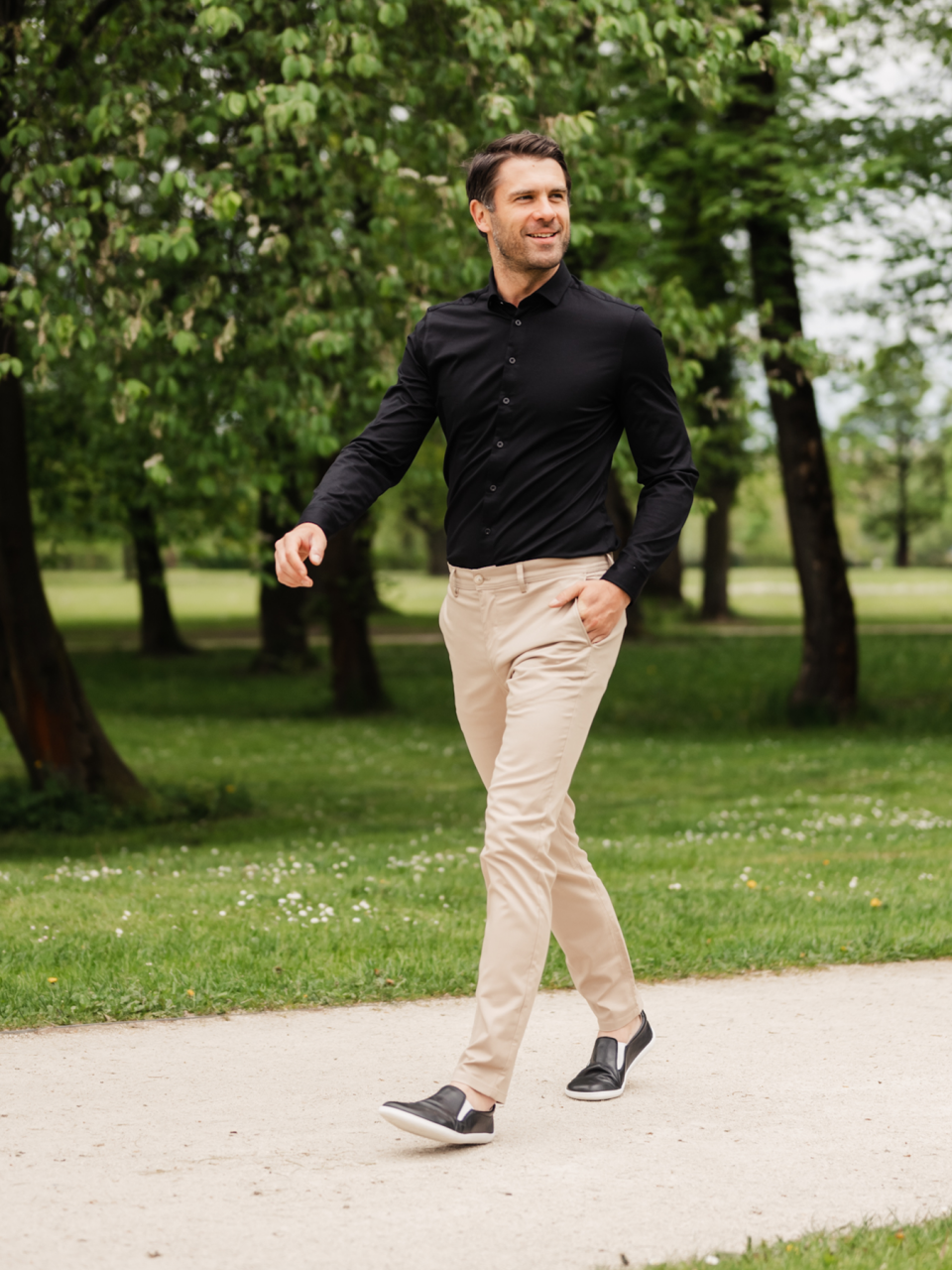 Men’s Shirt Slim Be Lenka Essentials - Jet Black