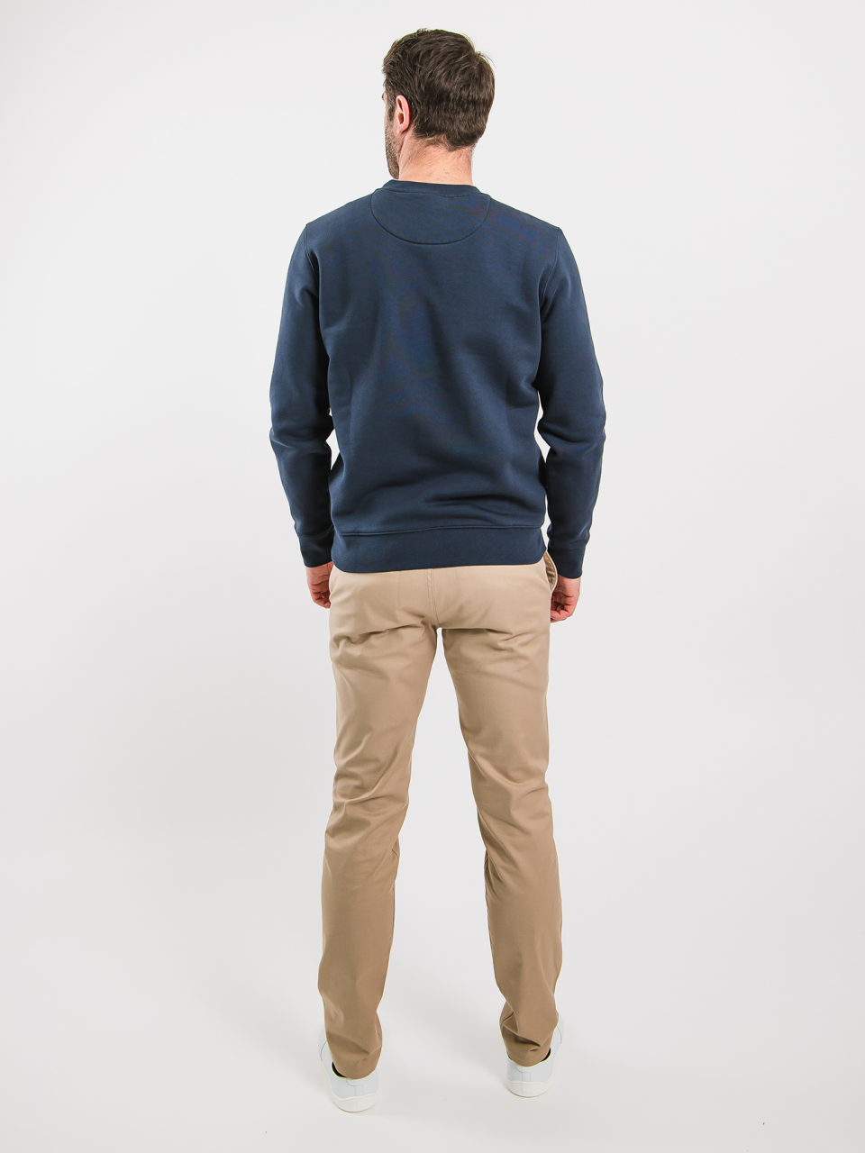 Férfi pulóver kapucni nélkül Be Lenka Essentials - Dark Blue