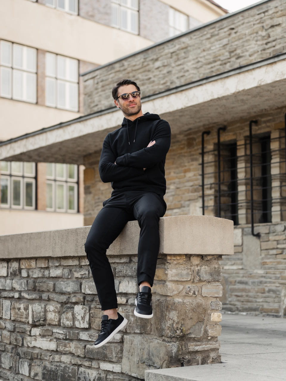 Men’s Hoodie Be Lenka Essentials - Black