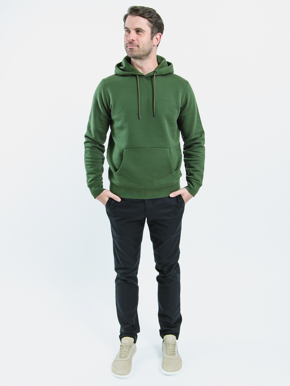 Men’s Hoodie Be Lenka Essentials - Dark Green