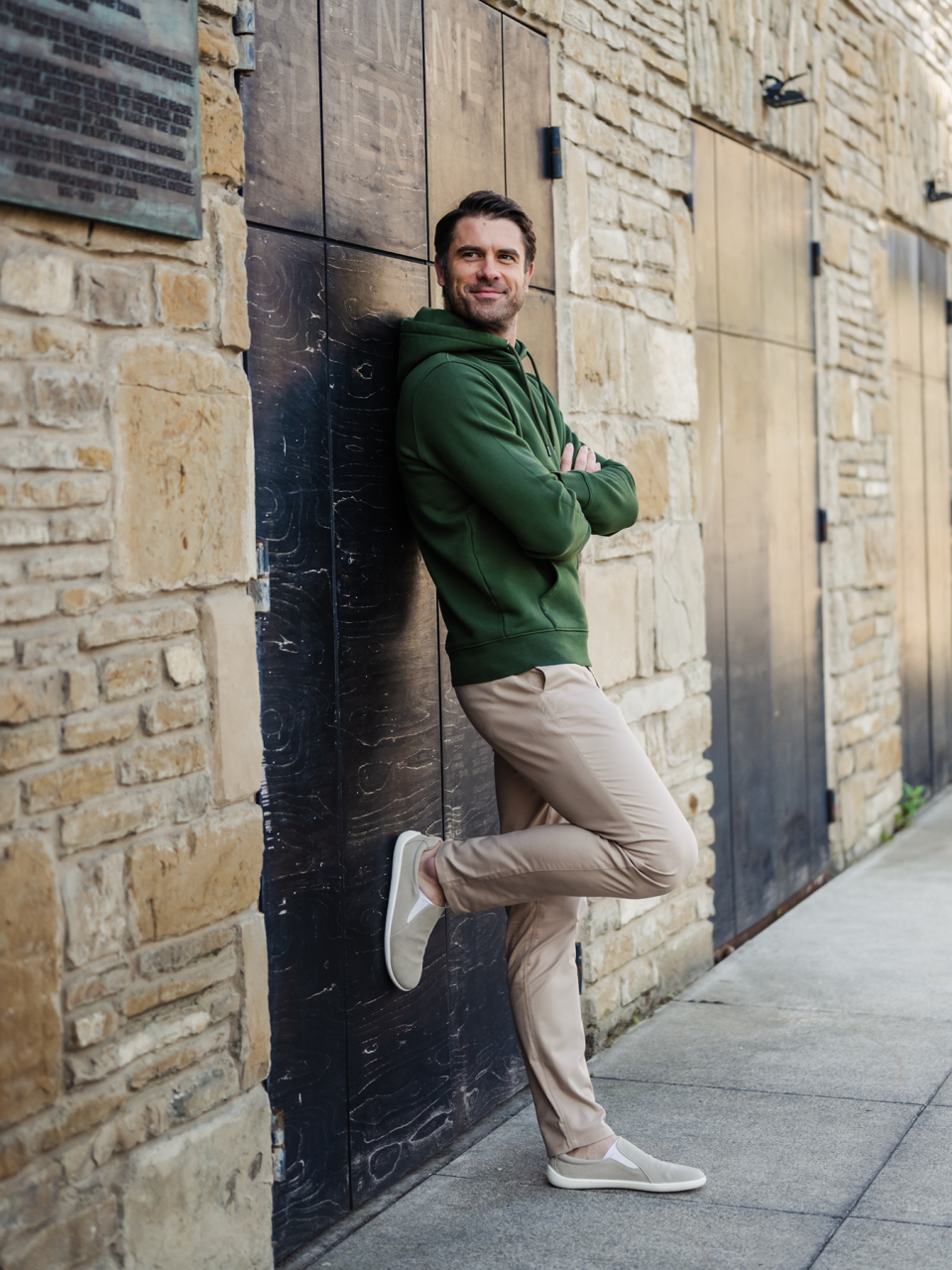 Men’s Hoodie Be Lenka Essentials - Dark Green
