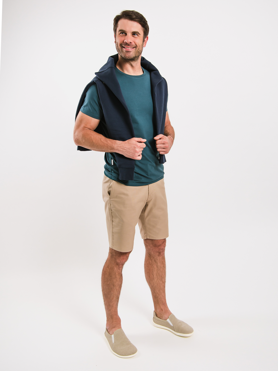 Men’s Round Neck T-shirt Be Lenka Essentials - Deep Ocean Blue