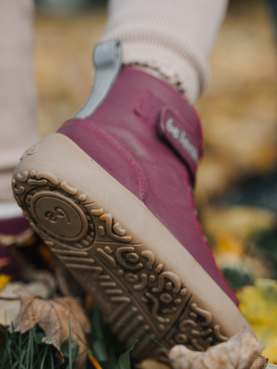 Kinder Winter Barfußschuhe Be Lenka Winter Kids - Dark Cherry Red