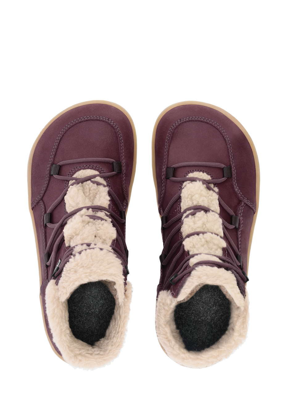 Winter Barefoot Boots Be Lenka Bliss - Burgundy Red