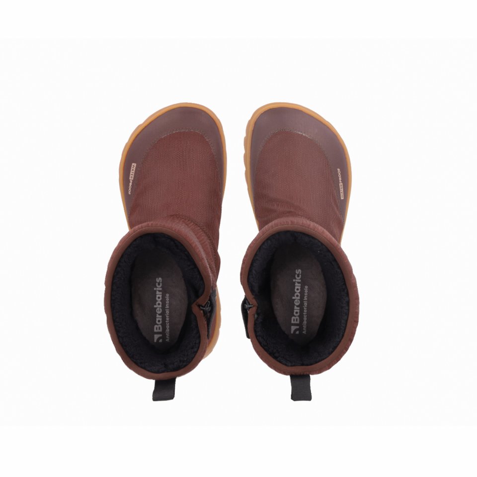 Zimowe buty barefoot Barebarics PolarStride - Copper Brown