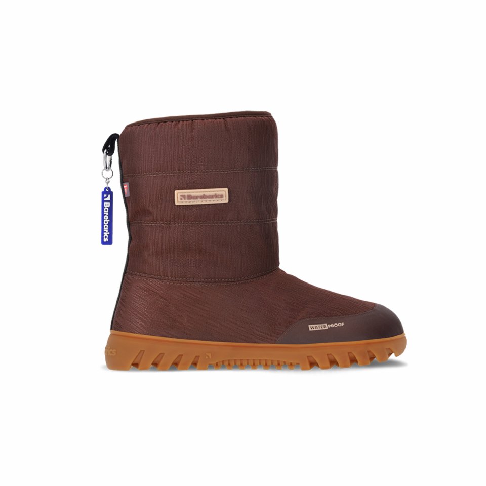 Zimowe buty barefoot Barebarics PolarStride - Copper Brown