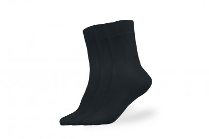 Barfußsocken - Crew - Essentials - Black - 3 pack