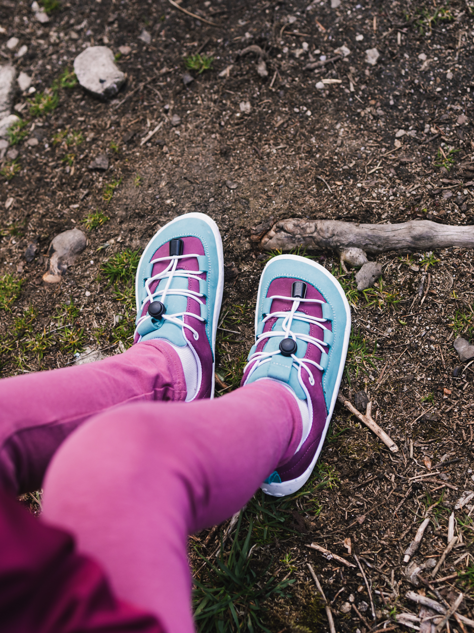 Kinder Barfuß Sneakers Be Lenka Xplorer - Light Teal & Plum