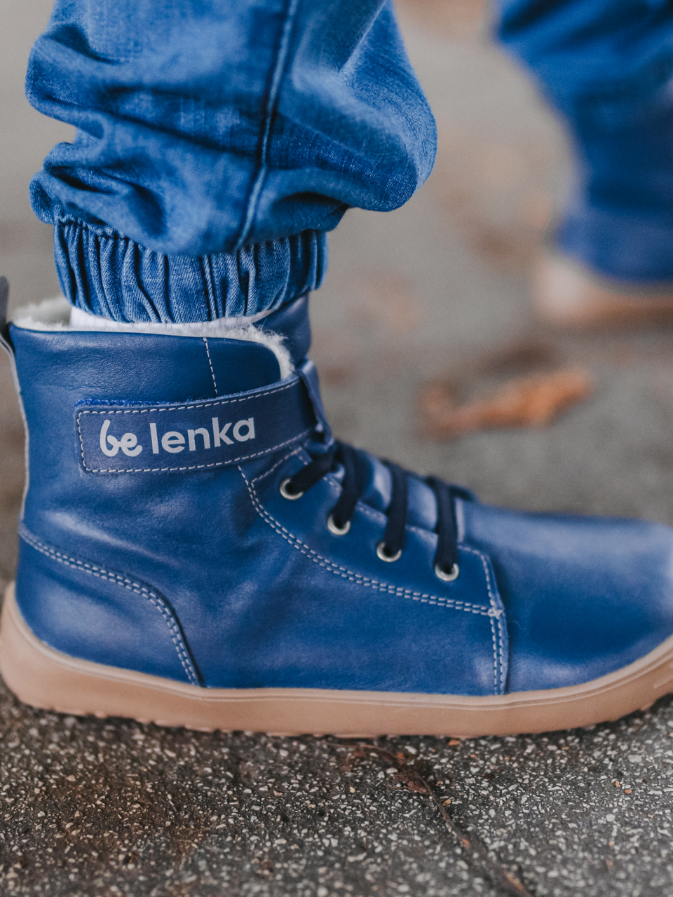 Kinder Winter Barfußschuhe Be Lenka Winter Kids - Ocean Blue