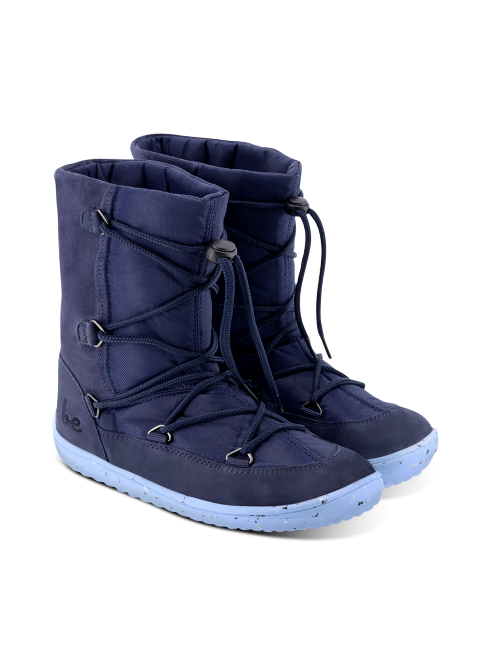 Detské zimné barefoot topánky Be Lenka Snowfox Kids 2.0 - Dark & Light Blue